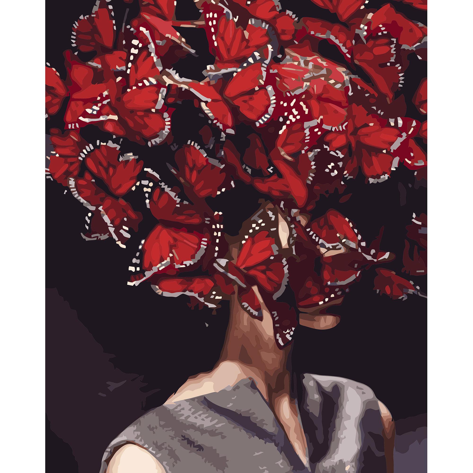 Картина по номерам Strateg Мысли-бабочки 40x50 см (VA-3229)