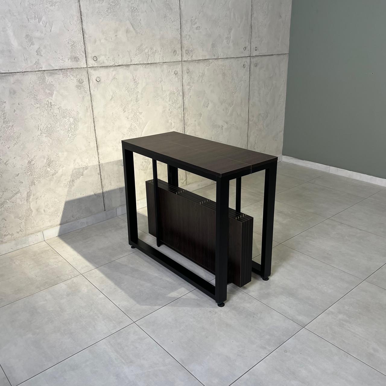 Стол-трансформер раздвижной для дома LONG Loft металлический 3 м Дуб Венге/Черный мет (УТП017699) - фото 2 Стол-трансформер раздвижной для дома LONG Loft металлический 3 м Дуб Венге/Черный мет (УТП017699) - фото 2