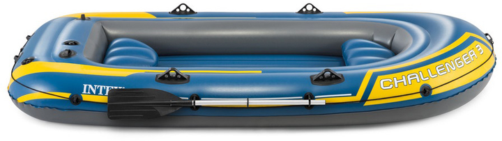 Човен надувний Intex Challenger 3 Set Тримісний з веслами/насосом 295x137x43 см (68370) - фото 3 Човен надувний Intex Challenger 3 Set Тримісний з веслами/насосом 295x137x43 см (68370) - фото 3