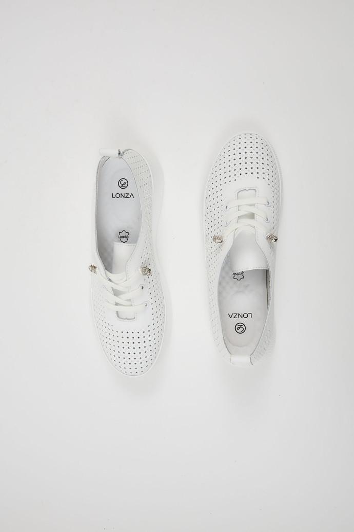 Мокасини жіночі LONZA шкіряні р. 40 Білий (198410) - фото 4 Мокасини жіночі LONZA шкіряні р. 40 Білий (198410) - фото 4