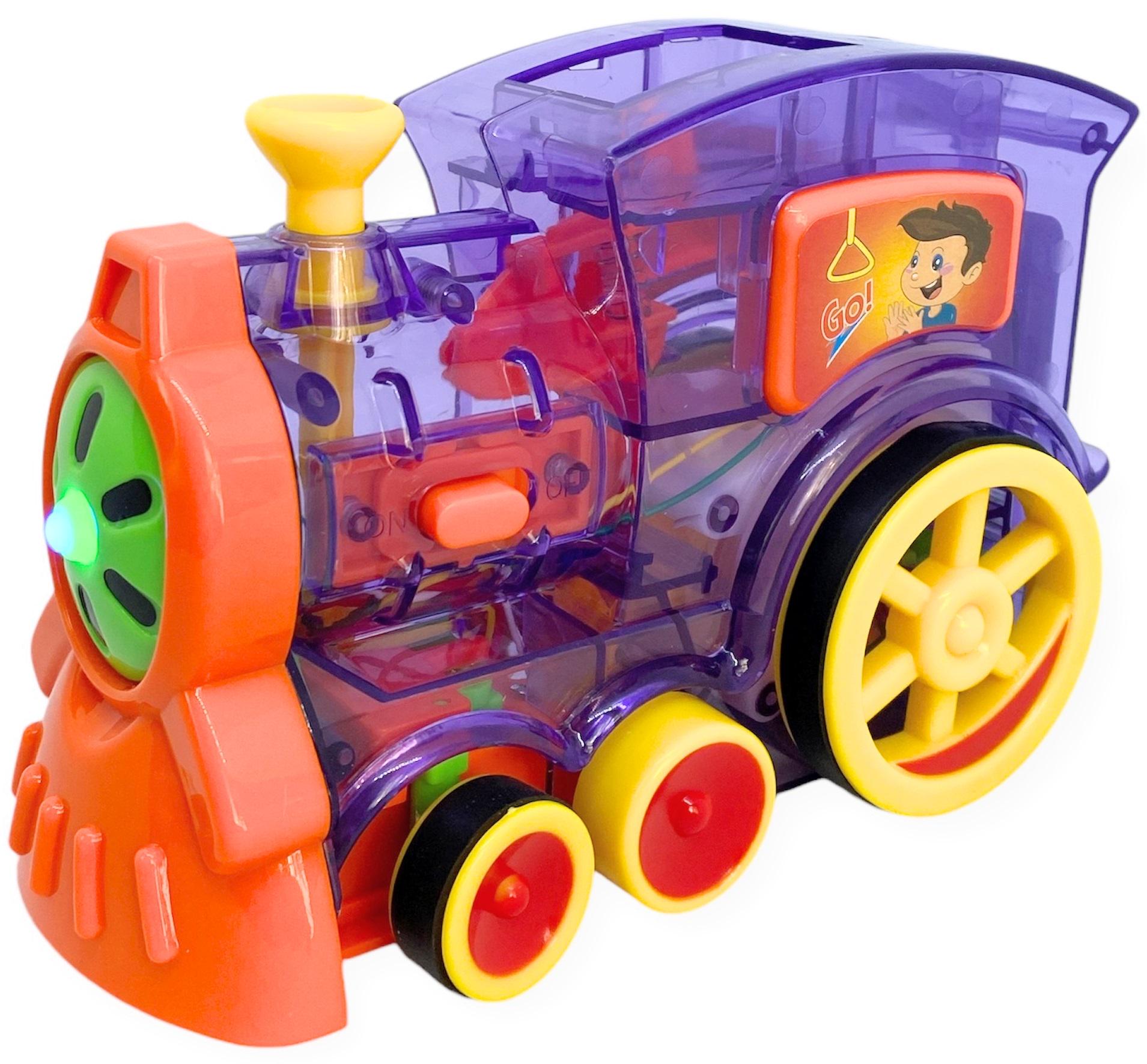 Развивающая игрушка Паровозик из домино со светом и звуками (00432) - фото 3 Развивающая игрушка Паровозик из домино со светом и звуками (00432) - фото 3