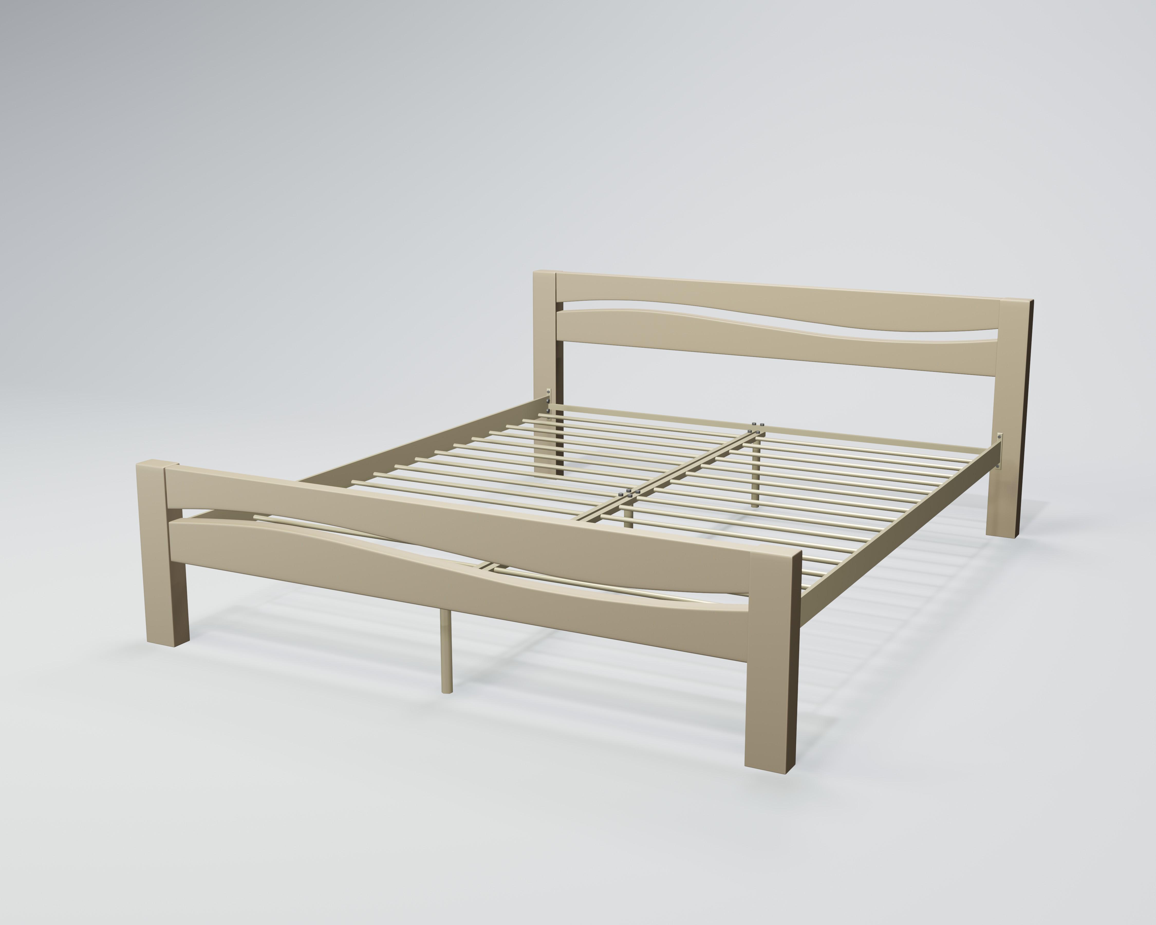 Кровать металлическая Сакура 120x200 см Бежевый
