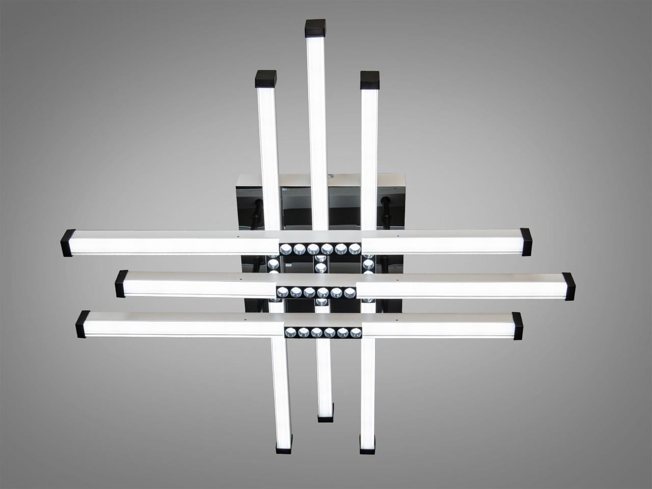 Люстра светодиодная потолочная 2532WH+BK dimmer с димером 60 Вт Белый/Черный (2983163524) Люстра светодиодная потолочная 2532WH+BK dimmer с димером 60 Вт Белый/Черный (2983163524)