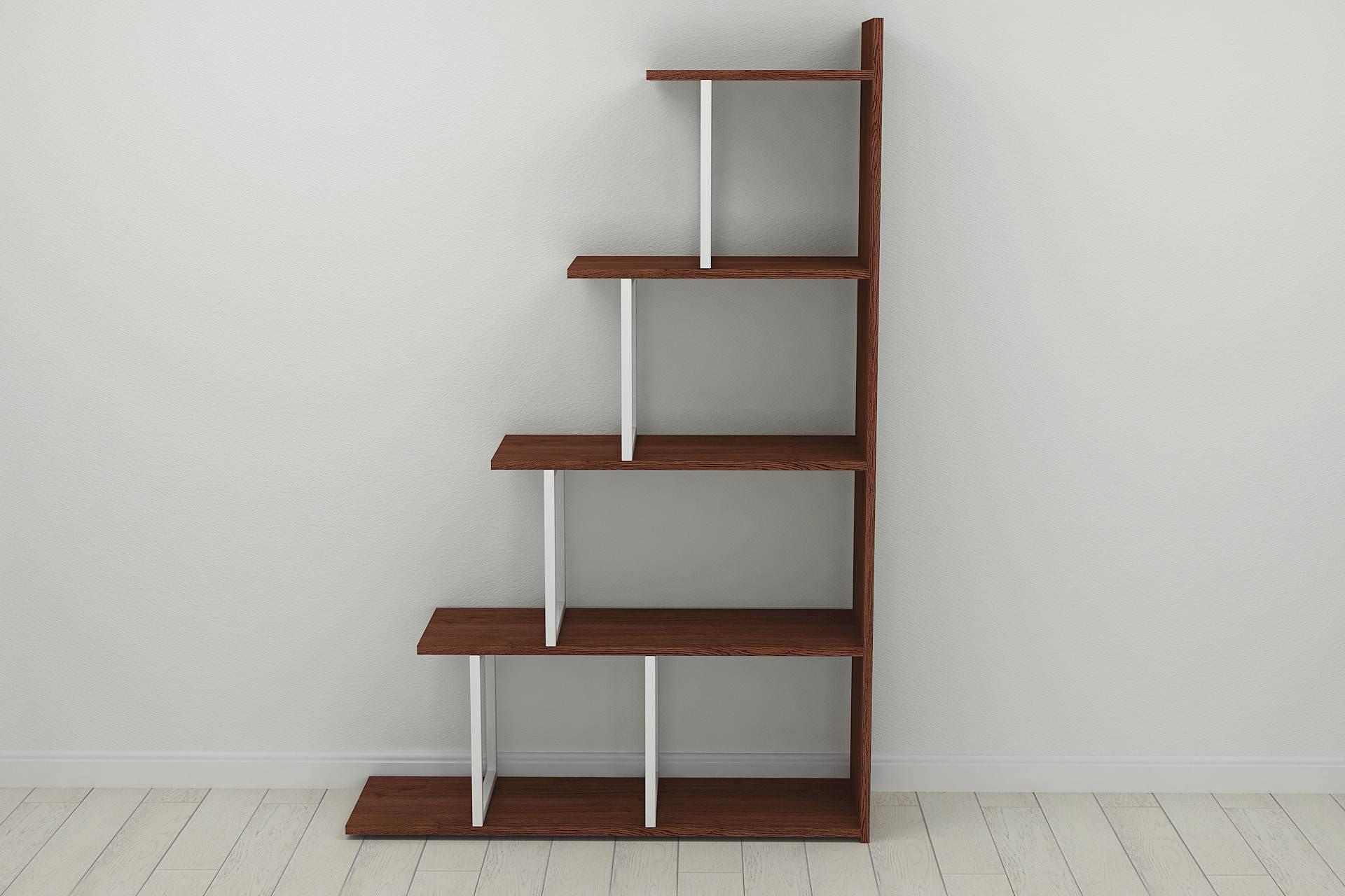 Этажерка Ferrum-decor Стелла металл/ДСП 1600x1020x300 мм Белый/Венге Магия (FRD-105484)
