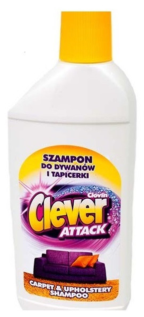 Шампунь Clever Attack для чищення килимів та оббивки 500 мл