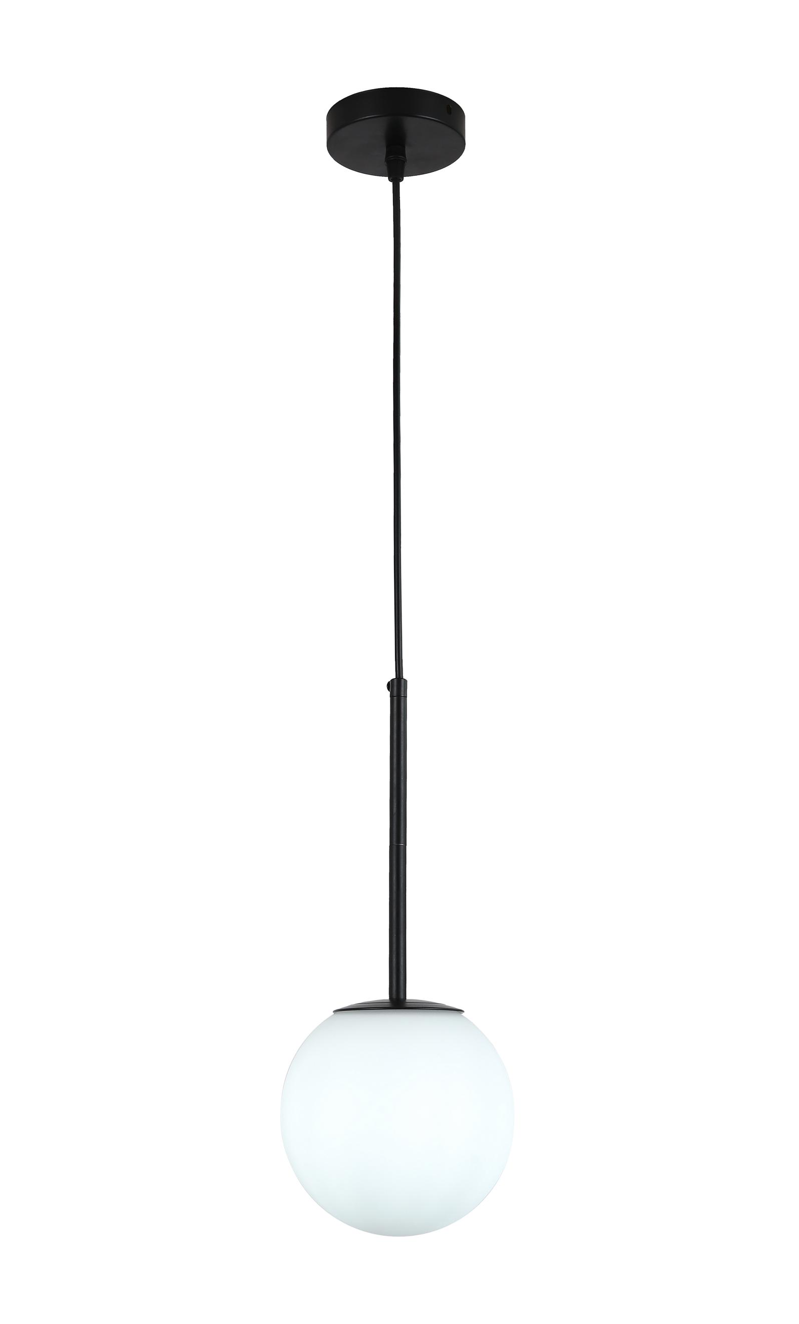 Светильник подвесной шар Levistella 752103-1 3415 BK/WH плафон белый Черный