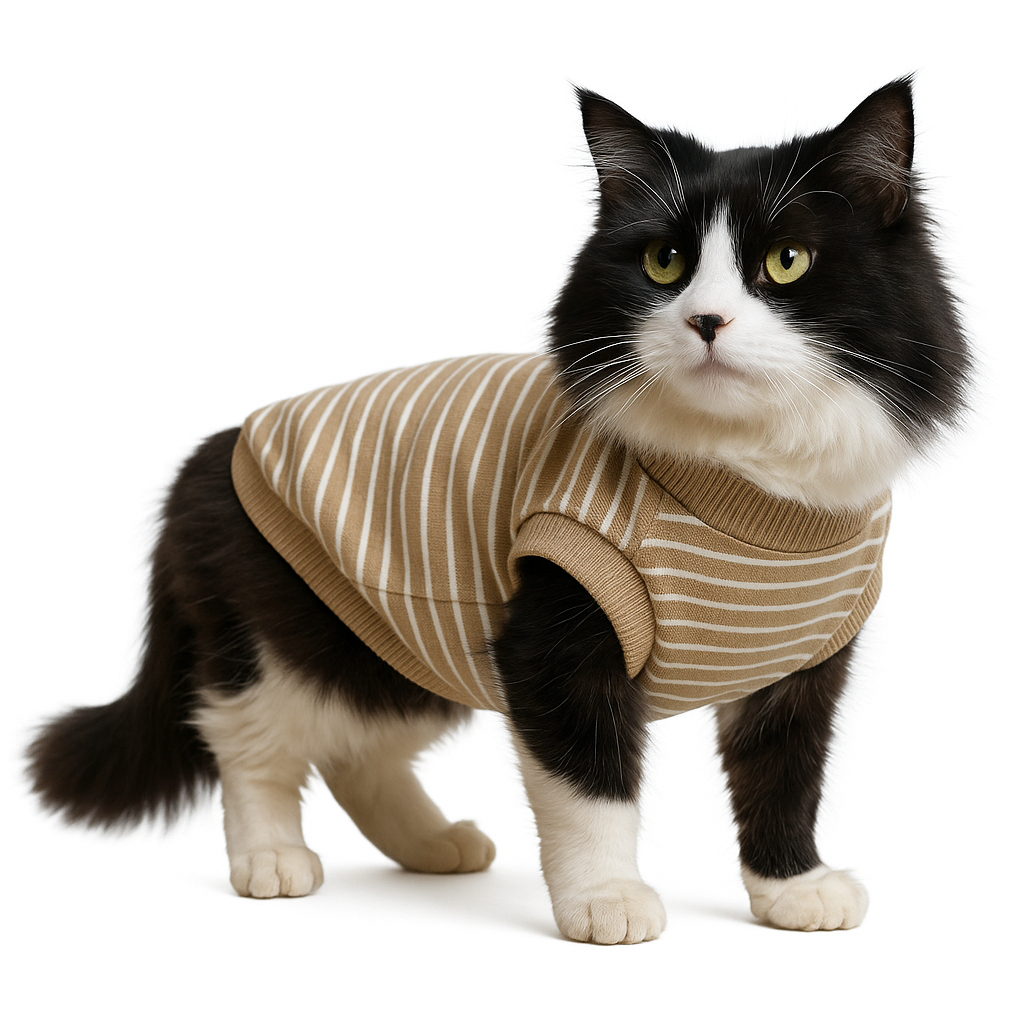 Кофта для котів Diego Смужка р. 6 Бежевий (124182215) Кофта для котів Diego Смужка р. 6 Бежевий (124182215)