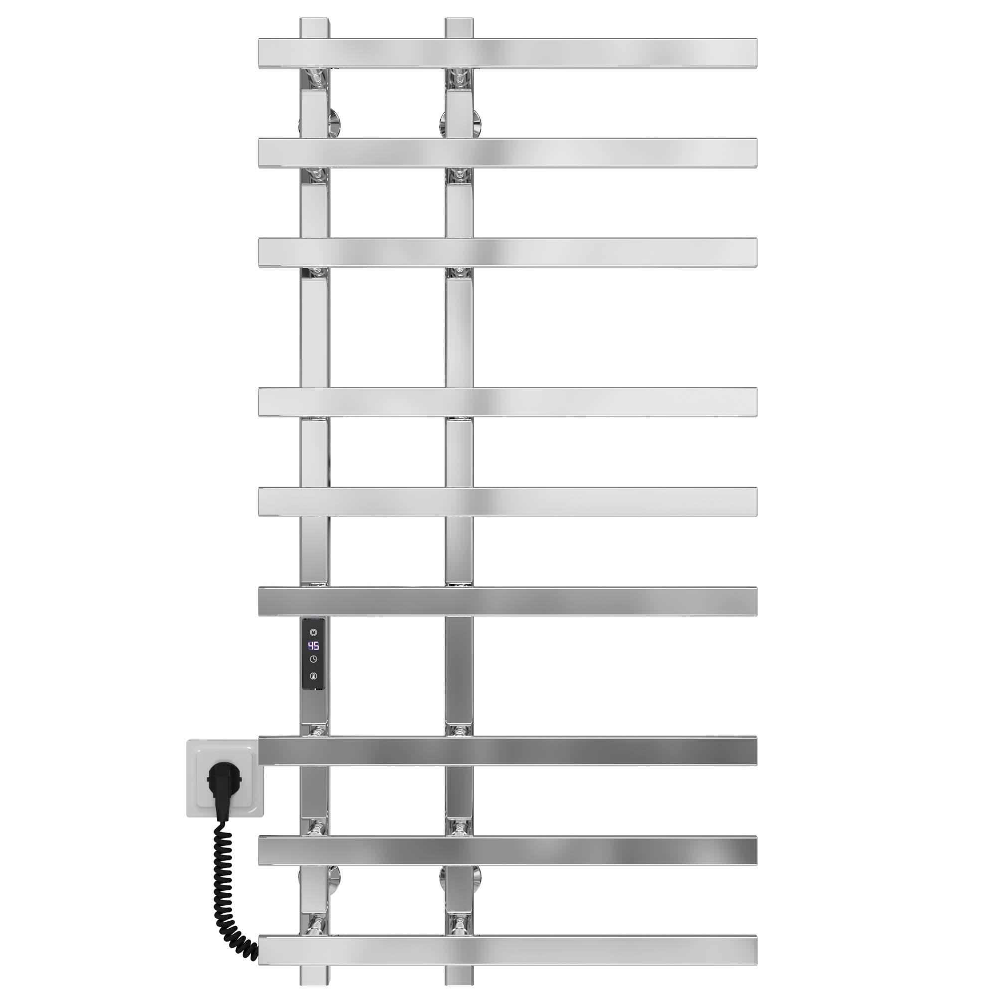 Полотенцесушитель электрический Deffi Atena П9 JD04 левое подключение нержавеющая сталь 150х1000 мм Хром (A.AT.100.15.9.ECL2)