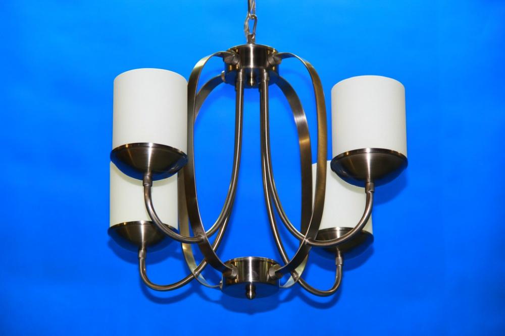 Люстра с плафонами Ray L8698/4 ST (IR006633) Люстра с плафонами Ray L8698/4 ST (IR006633)