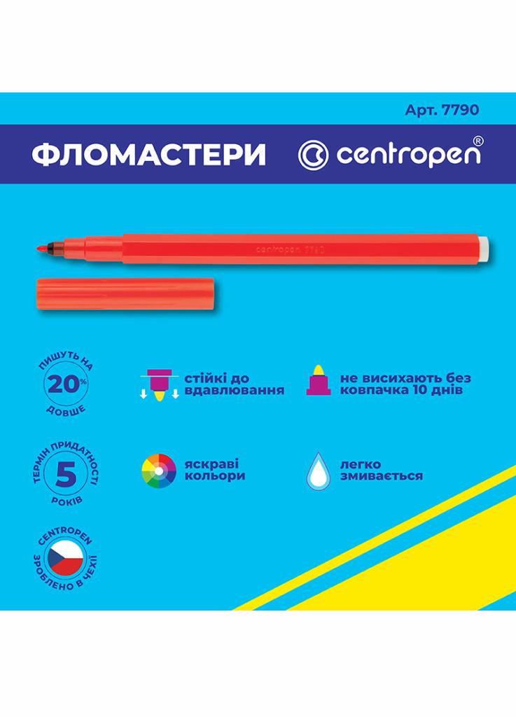 Фломастеры Centropen 7790/06 ТП 6 шт. (8595013621608) - фото 2