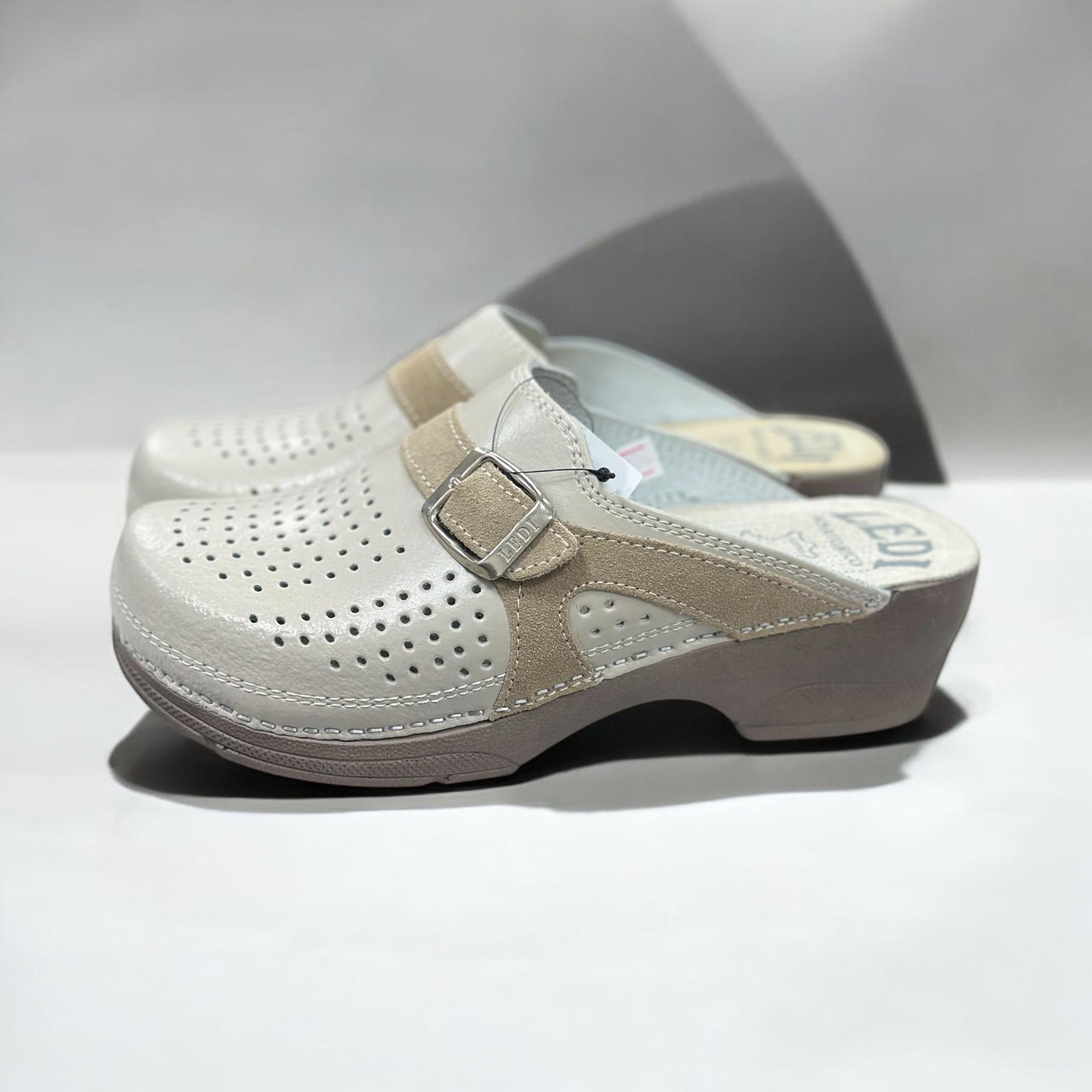 Сабо женские Ledi Anatomic кожаные р. 37 Бежевый (321/17) - фото 2 Сабо женские Ledi Anatomic кожаные р. 37 Бежевый (321/17) - фото 2