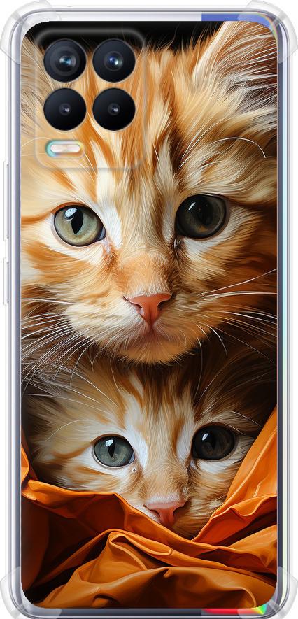Чехол на Realme 8 Котики 2 (5664sp-2303-42517)