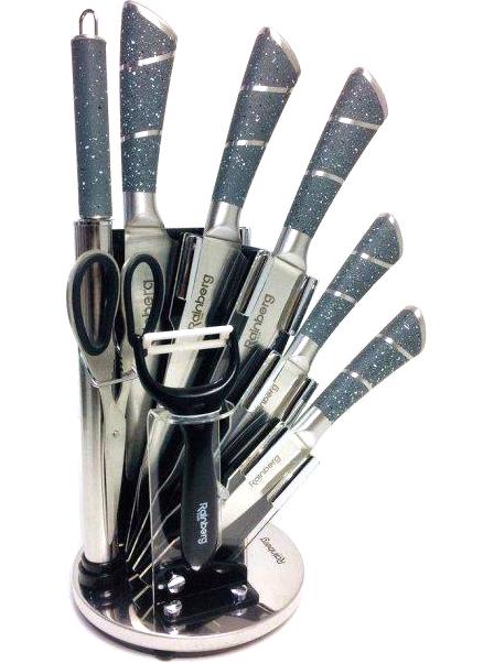 Набір кухонних ножів Rainberg RB 8804 Gray (5061325)