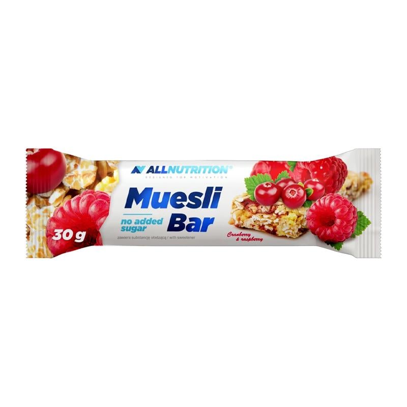 Углеводный батончик AllNutrition Muesli Bar 30 г Клюква и малина (10751-01) Углеводный батончик AllNutrition Muesli Bar 30 г Клюква и малина (10751-01)