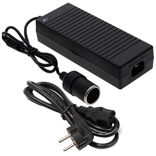 Блок живлення мережевий з гніздом прикурювача 220-12 В 15А Black (534980) - фото 4