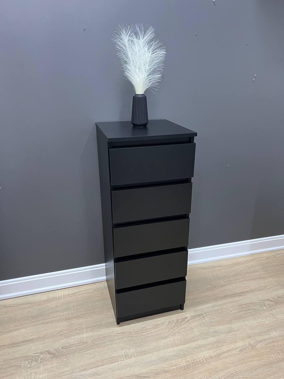 Комод Дакар 5 шухляд 400х1050х410 мм Чорний - фото 3 Комод Дакар 5 шухляд 400х1050х410 мм Чорний - фото 3