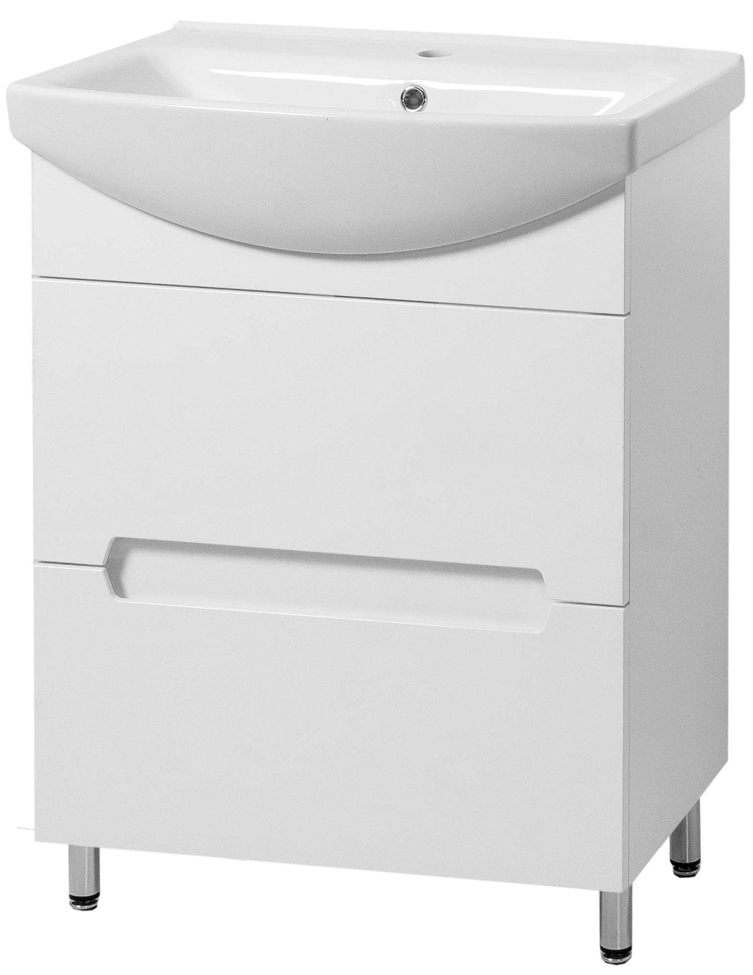 Тумба ЮВВИС Эстель Т-2 65 см с умывальником Cersania (14693587)