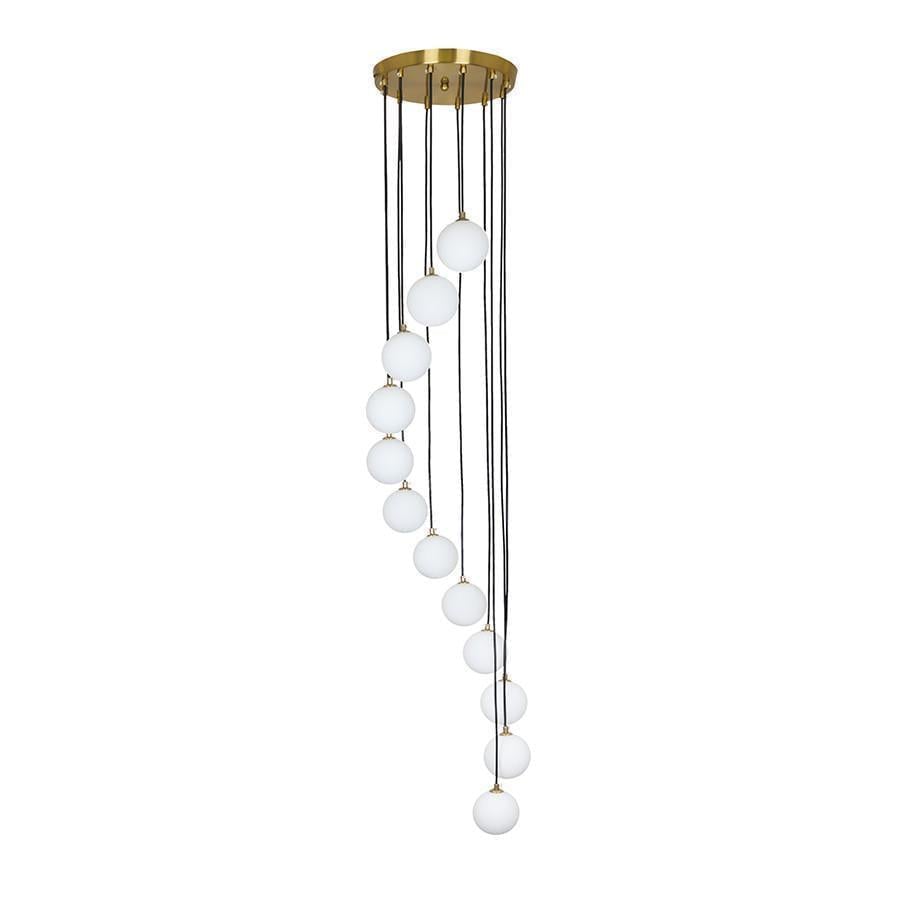 Светильник подвесной 761P1012F-12 BRZ+WH 300 мм (2422752519)