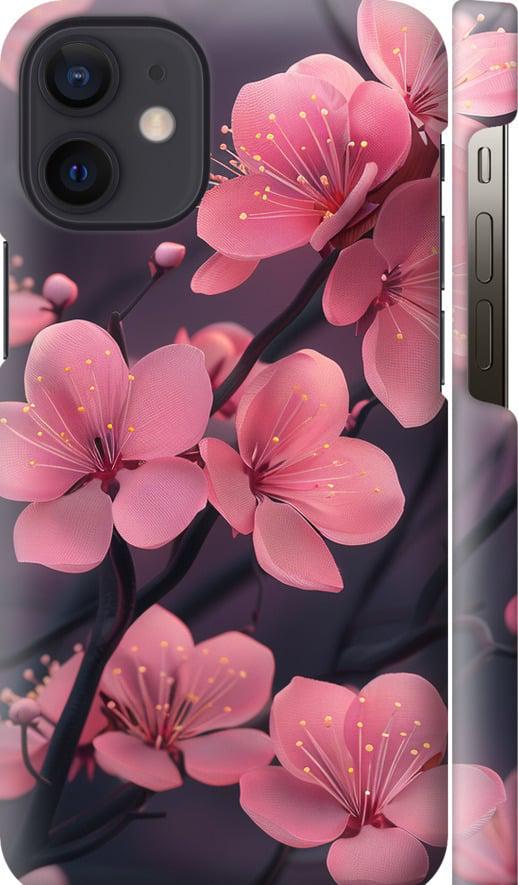 Чехол на iPhone 12 Mini Пурпурная сакура (6075m-2071-42517) Чехол на iPhone 12 Mini Пурпурная сакура (6075m-2071-42517)