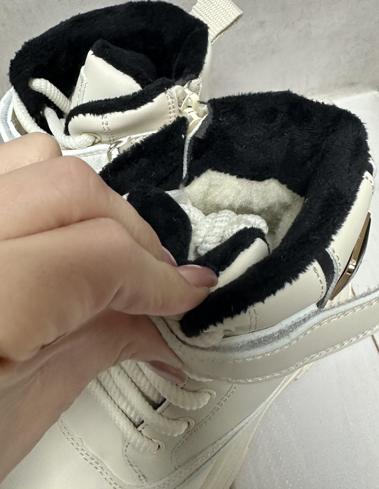 Черевики дитячі Clibee підліткові на овчині р. 32/21 см Білий - фото 4