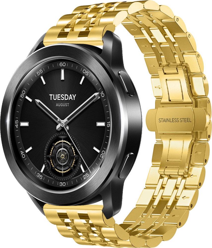 Браслет металлический Spinye для Xiaomi Watch S3 Gold (37144-2A)