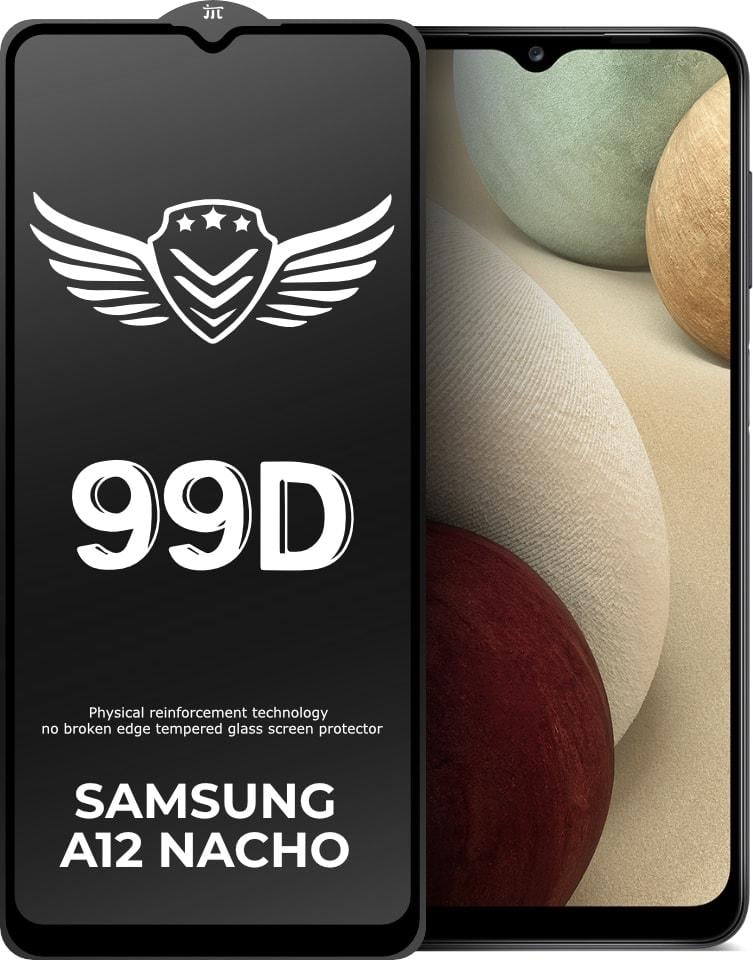 Стекло защитное FlyGuard Samsung Galaxy A12 Nacho A127 Full Glue (31288)