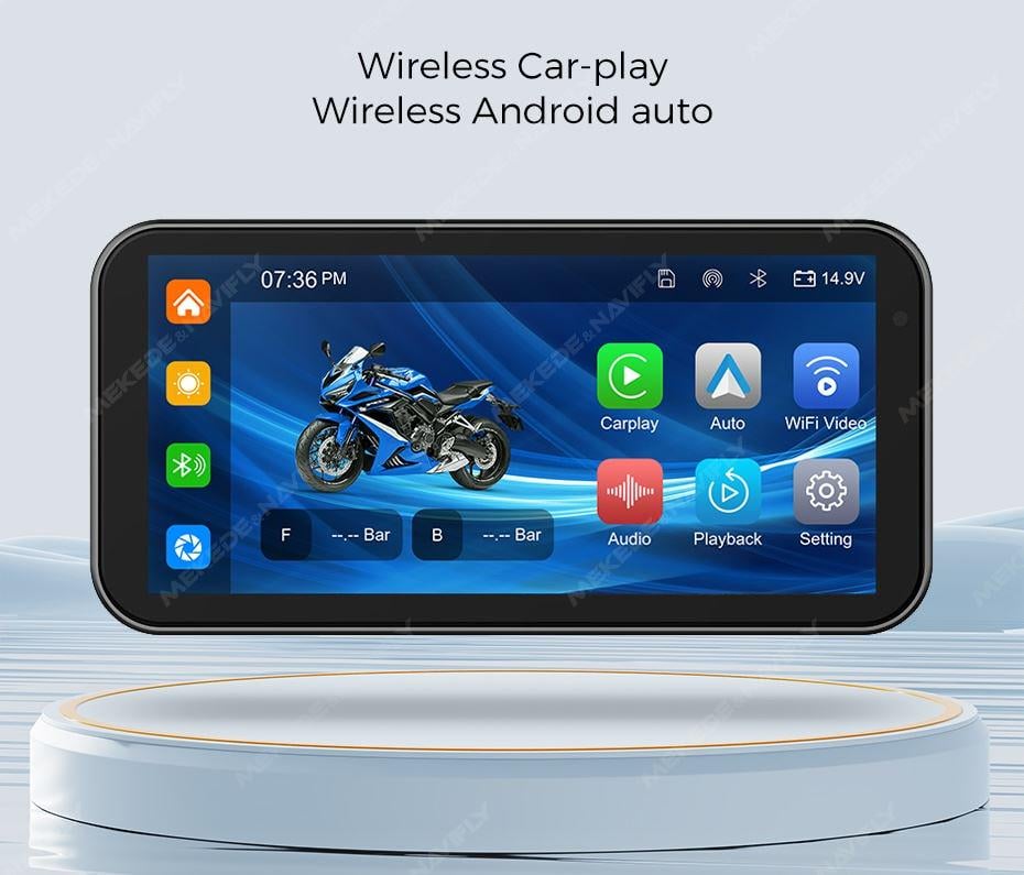 ᐉ Экран сенсорный беспроводной CarPlay & Android Auto для