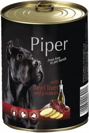 Корм влажный для собак Dolina Noteci Piper Dog с говяжьей печенью и картофелем 400 г (DN-102-300304)