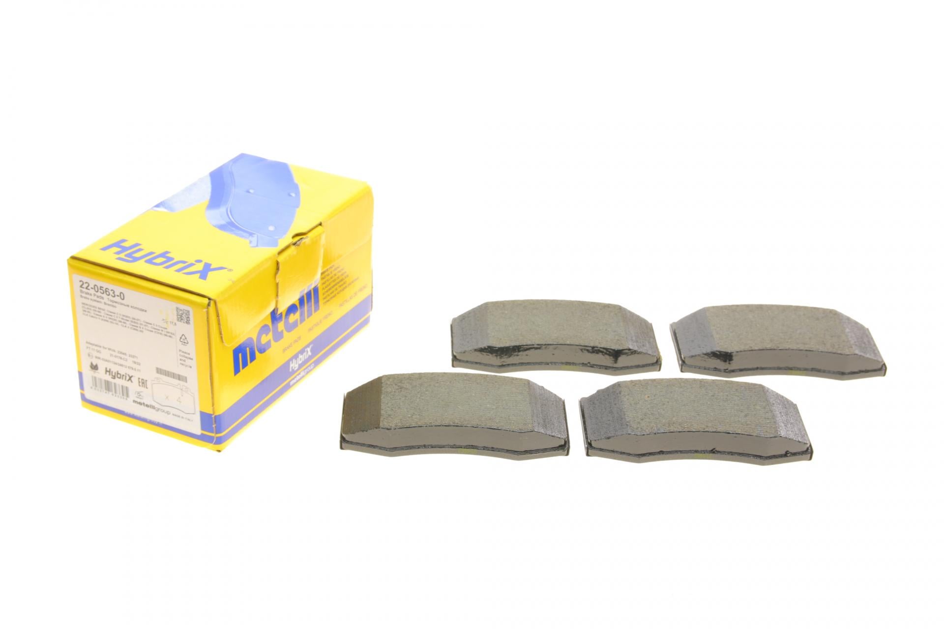 Колодки тормозные передние METELLI MB C-class W203 02-08/M-class W163 98-05/S-class W220/W221 98-13 (22-0563-0 METELLI) Колодки тормозные передние METELLI MB C-class W203 02-08/M-class W163 98-05/S-class W220/W221 98-13 (22-0563-0 METELLI)