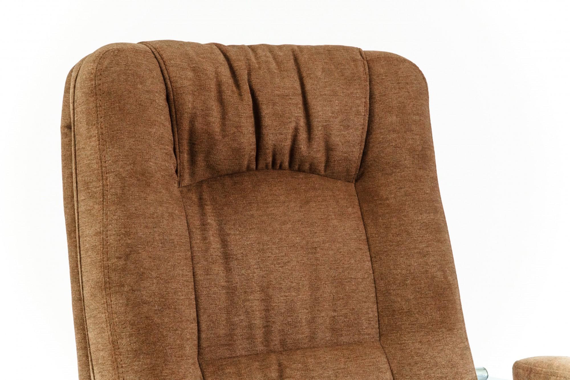 Кресло офисное компьютерное Alberto Мисти Brown Хром М1 Tilt Коричневый - фото 5