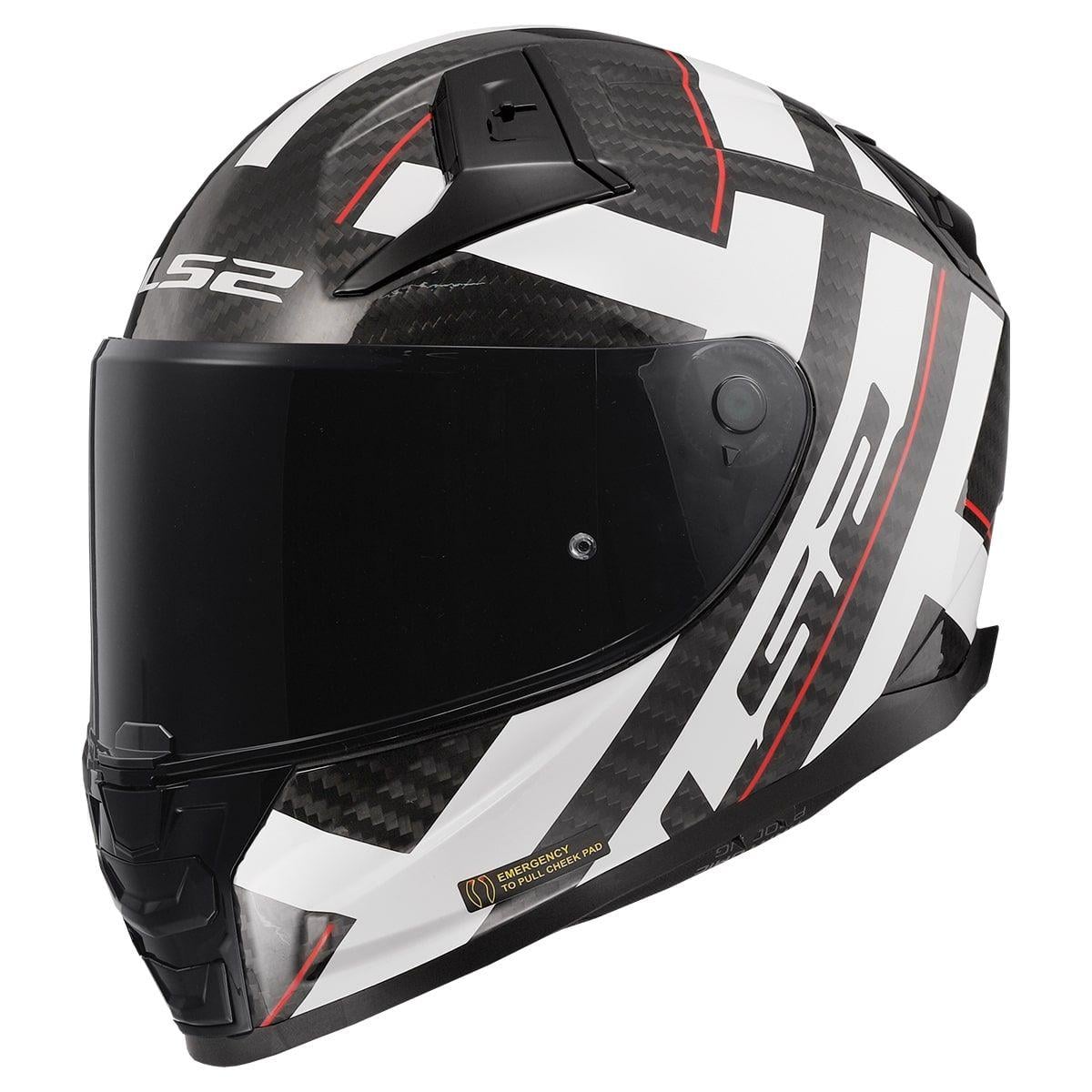 Мотошлем LS2 FF811 Vector 2 C Strong XL Gloss White (36617)