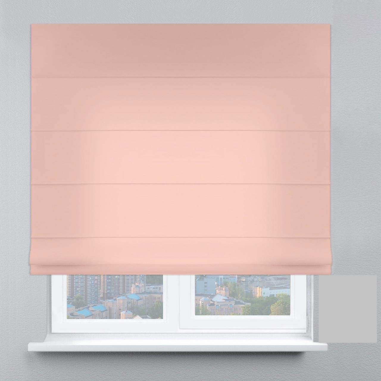 Римська штора велюр 170х170 см Пудровий