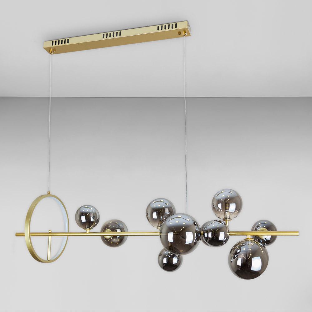 Люстра подвесная молекула Light House LS-17132-10 GD+BK Золотой/Черный