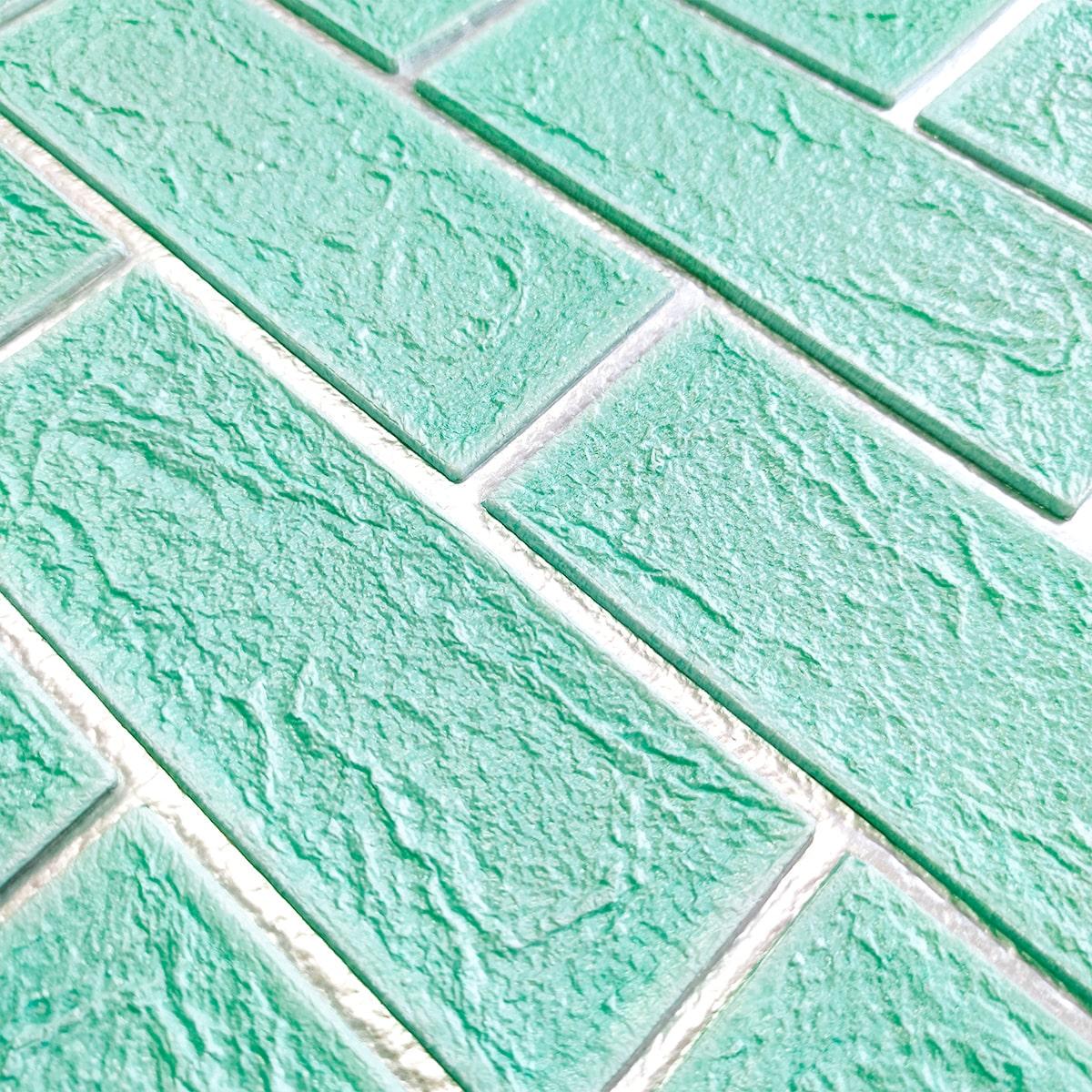 Панель самоклеящаяся стеновая Sticker Wall 3D D SW-00001803 Cultural Wall 70х70 см 5 мм Green/Silver - фото 2