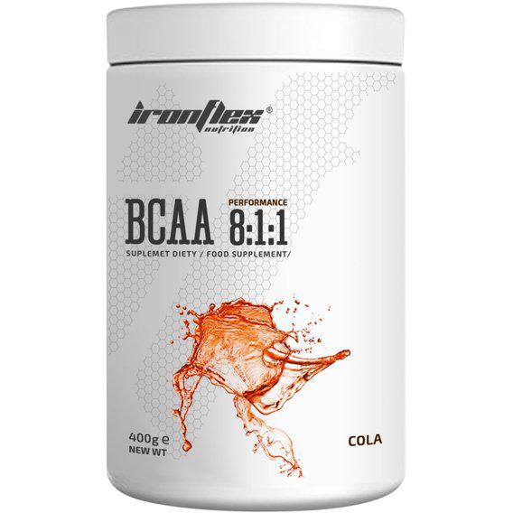 Аминокислота BCAA для спорта IronFlex BCAA Performance 8-1-1 400 г 80 порций Cola