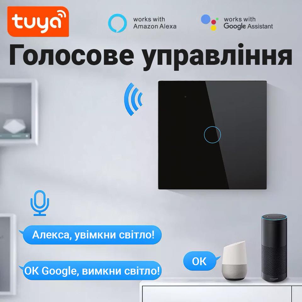 Выключатель света сенсорный Wifi USmart WS-01w одноканальный с нулем и поддержкой Tuya Черный - фото 7