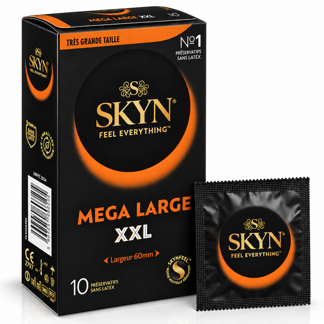 Презервативы SKYN Mega Large XXL большие безлатексные 60 мм 10 шт.