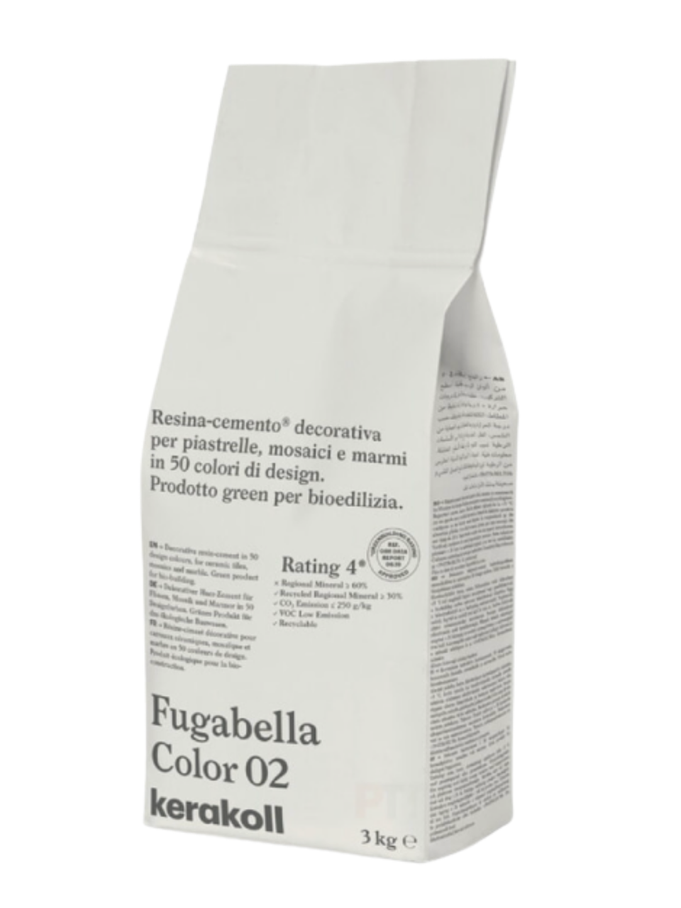 Фуга для швов Kerakoll Fugabella Color-2 3 кг Белый (KFG2)