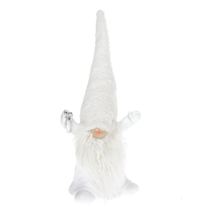 Фигурка декоративная гном 30 см Белый Фигурка декоративная гном 30 см Белый