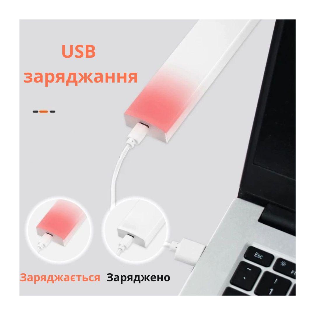 Лампа LED Light USB 50 см магнитная с аккумулятором и индукционным режимом (204538-50) - фото 6