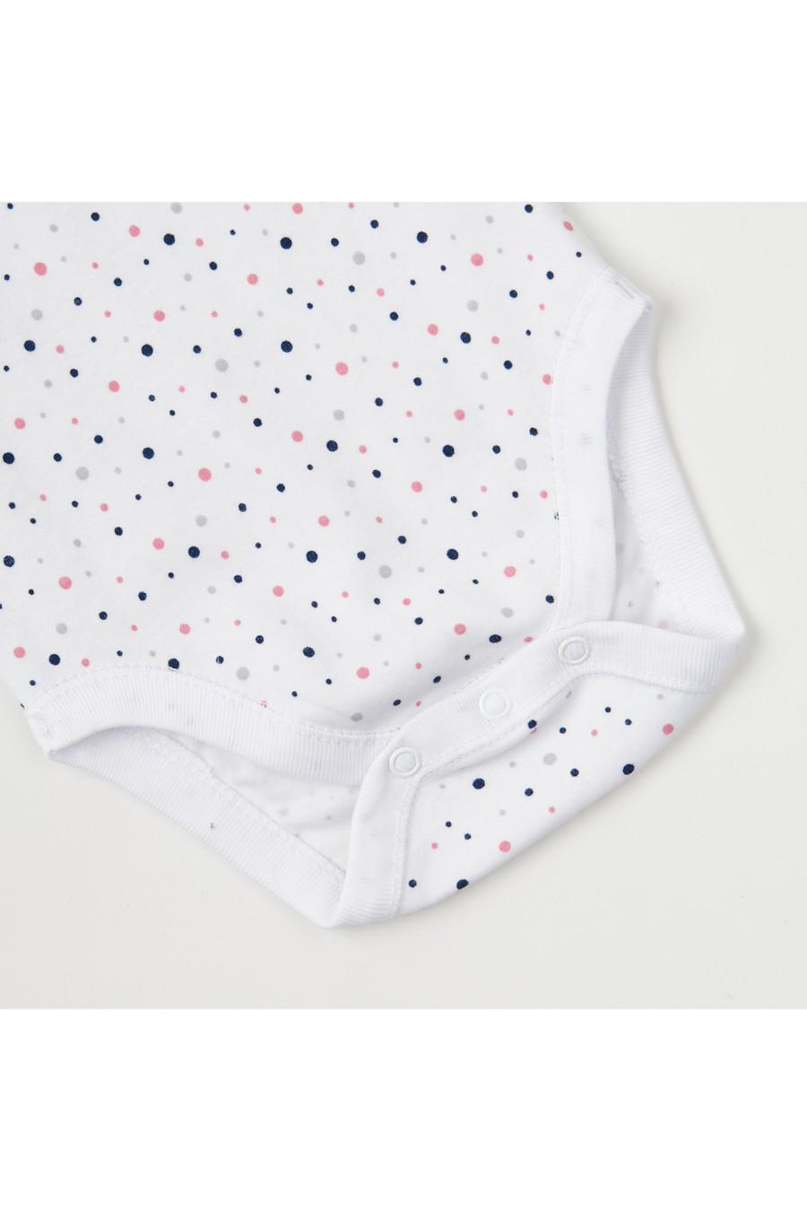 Боди KRAKO 50-56 см в горошек Белый (77388) - фото 3 Боди KRAKO 50-56 см в горошек Белый (77388) - фото 3