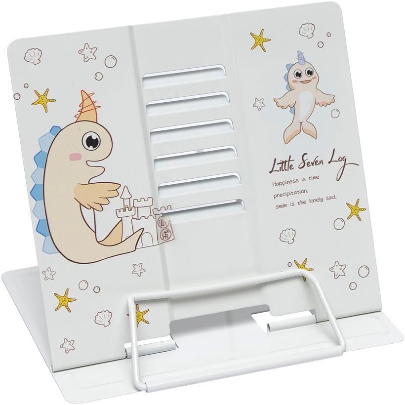 Подставка для книг металлическая Bambi Little Seven log Белый (KP-406-B-74)