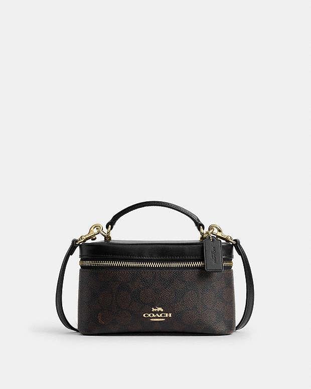 Сумка жіноча Coach Rainer Crossbody Bag 18 In Signature Canvas Коричневий (36987073)
