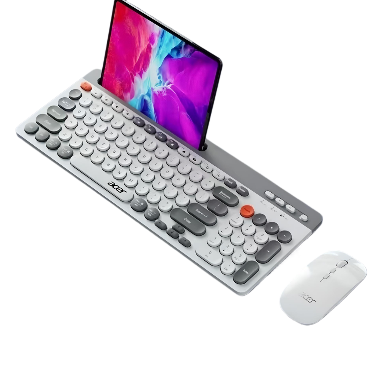 Комплект клавиатура/мышка беспроводные Acer OKR215 Bluetooth 2,4 ГГц White (2048268328) - фото 2