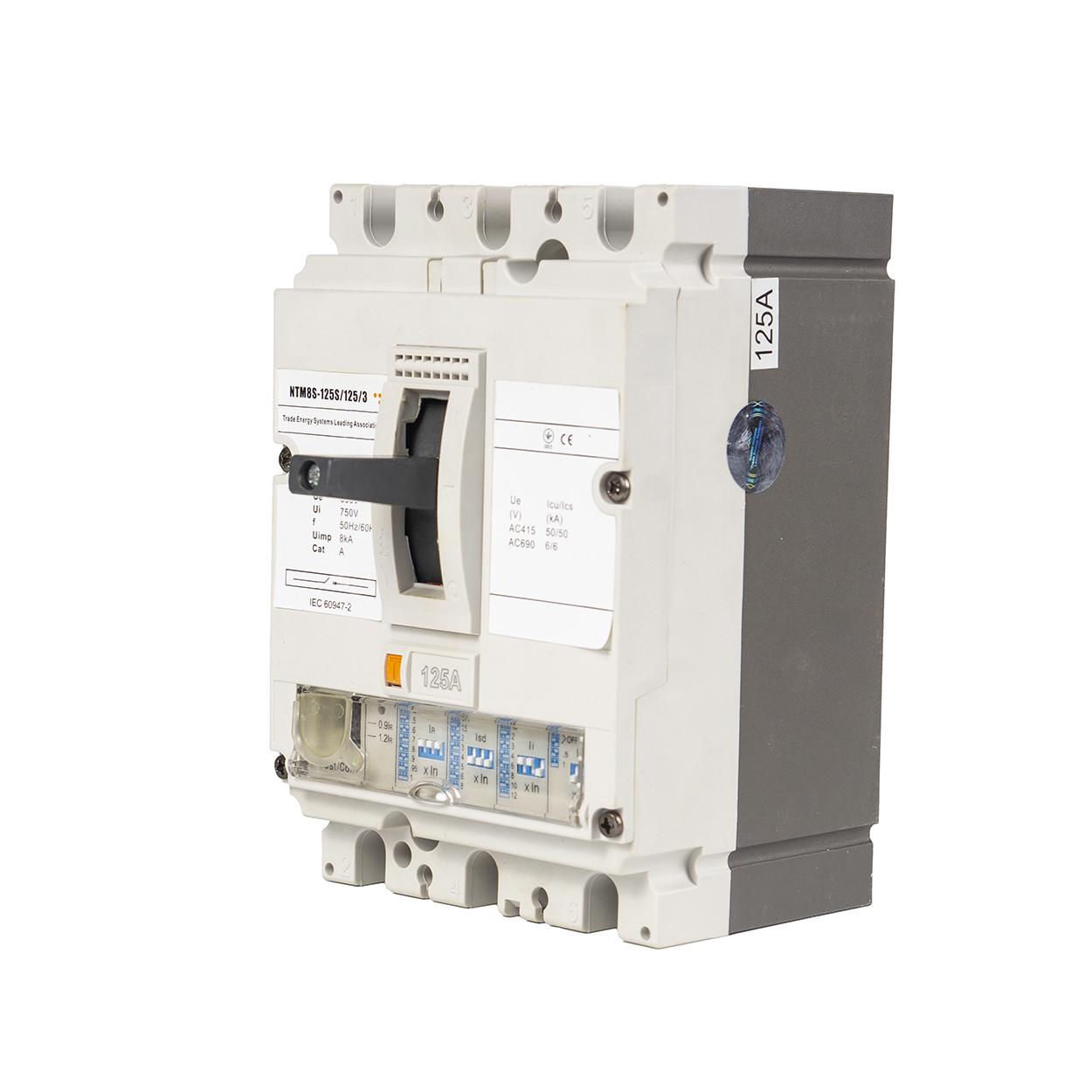 Автоматический выключатель в литом корпусе TESLA Moulded Case Circuit Breaker MCCB NTM8S-125S/125/3 (35) - фото 4 Автоматический выключатель в литом корпусе TESLA Moulded Case Circuit Breaker MCCB NTM8S-125S/125/3 (35) - фото 4