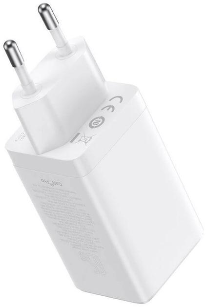 Устройство зарядное сетевое Baseus 65W GaN5 Pro Fast Charger CCGP120202 USB + 2USB-C White - фото 6