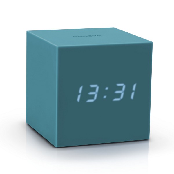 Часы настольные Gingko GRAVITY CUBE Бирюзовый