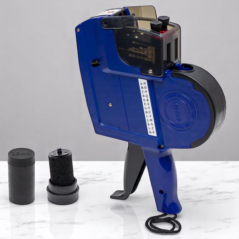 Этикет пистолет для ценников двухстрочный YH-689 Синий