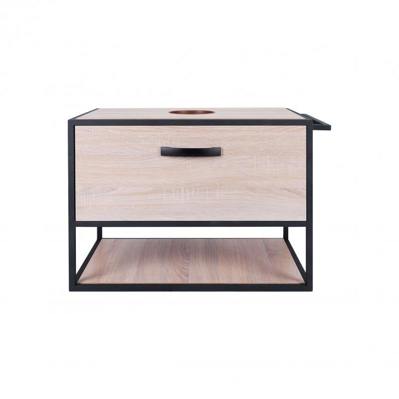 Тумба підвісна зі стільницею Q-tap Taurus 800х476х469 Whitish oak (QT2479TPT803WO)