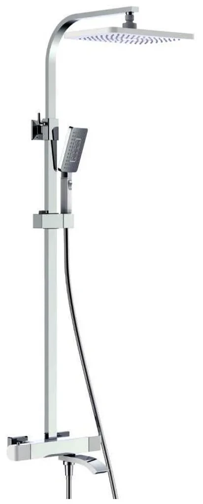 Душевая система с термостатом Gappo G07 G2407-50 излив-переключатель на лейку Белый/Хром